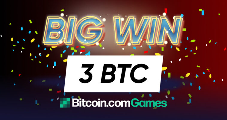 lucky-player-wins-a-second-5,000x-jackpot-on-bitcoin.com’s-crypto-casino,-bags-another-3-btc