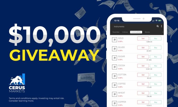 cerus-markets-launches-its-mobile-trading-app-$10,000-giveaway