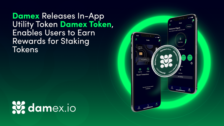 damex-releases-in-app-utility-token-damex-token,-enables-users-to-earn-rewards-for-staking-tokens